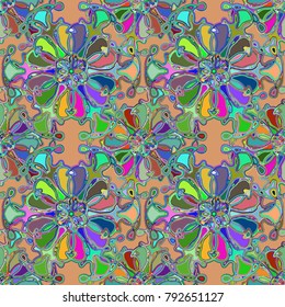 Abstract color seamless pattern for new background.