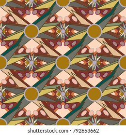 Abstract color seamless pattern for new background.