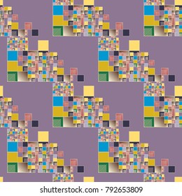 Abstract color seamless pattern for new background.