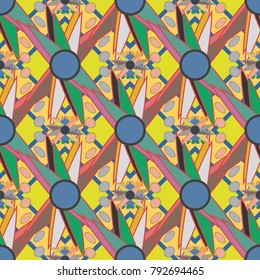 Abstract color seamless pattern for new background.