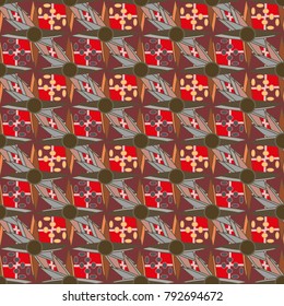 Abstract color seamless pattern for new background.