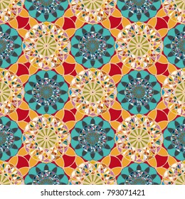 Abstract color seamless pattern for new background.