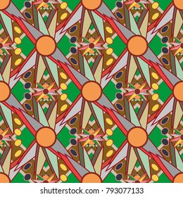 Abstract color seamless pattern for new background.