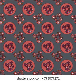 Abstract color seamless pattern for new background.