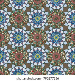 Abstract color seamless pattern for new background.