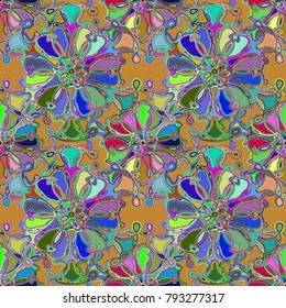 Abstract color seamless pattern for new background.
