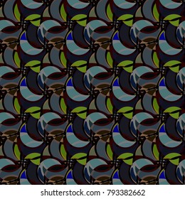 Abstract color seamless pattern for new background.