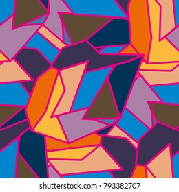 Abstract color seamless pattern for new background.