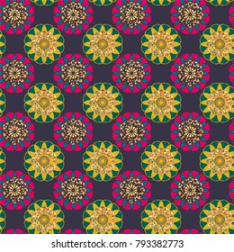 Abstract color seamless pattern for new background.