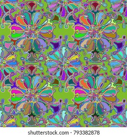 Abstract color seamless pattern for new background.