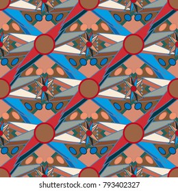 Abstract color seamless pattern for new background.