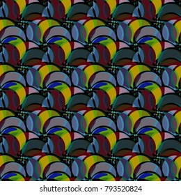 Abstract color seamless pattern for new background.