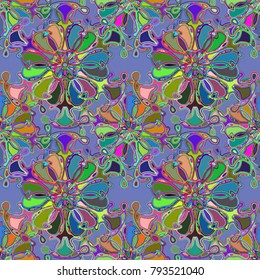 Abstract color seamless pattern for new background.