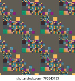 Abstract color seamless pattern for new background.