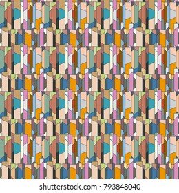 Abstract color seamless pattern for new background.