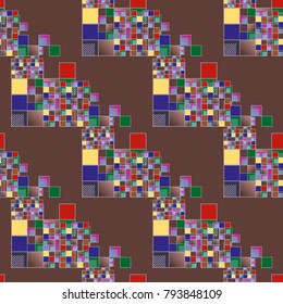 Abstract color seamless pattern for new background.