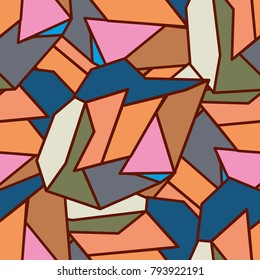 Abstract color seamless pattern for new background.