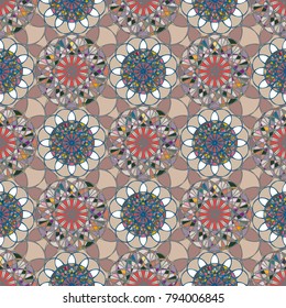 Abstract color seamless pattern for new background.