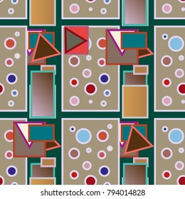 Abstract color seamless pattern for new background.