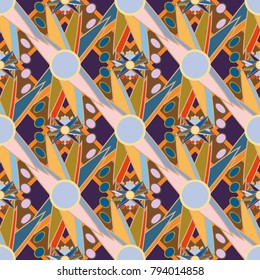 Abstract color seamless pattern for new background.