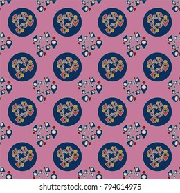 Abstract color seamless pattern for new background.