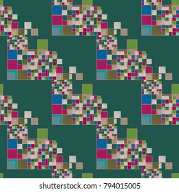 Abstract color seamless pattern for new background.