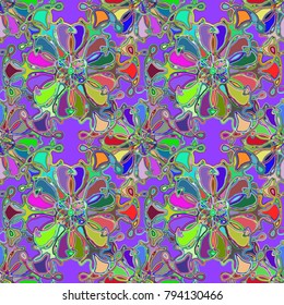 Abstract color seamless pattern for new background.