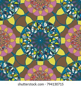 Abstract color seamless pattern for new background.