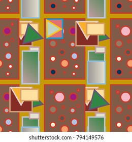 Abstract color seamless pattern for new background.