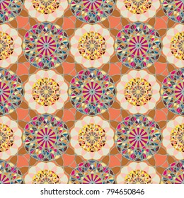 Abstract color seamless pattern for new background.