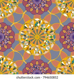 Abstract color seamless pattern for new background.