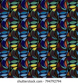Abstract color seamless pattern for new background.