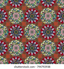 Abstract color seamless pattern for new background.