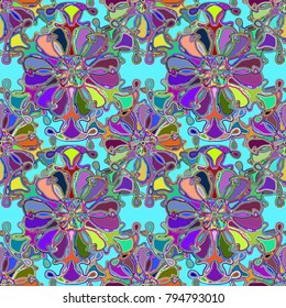 Abstract color seamless pattern for new background.