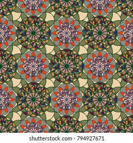 Abstract color seamless pattern for new background.