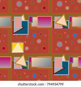 Abstract color seamless pattern for new background.