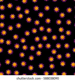 Abstract color seamless patterns in Memphis style. Styling fashion trends 80-90s. Mosaic texture for design websites, fabrics, packaging, wallpaper, interiors and furniture. Vector illustration.