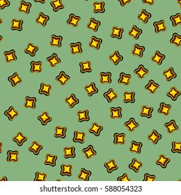 Abstract color seamless patterns in Memphis style. Styling fashion trends 80-90s. Mosaic texture for design websites, fabrics, packaging, wallpaper, interiors and furniture. Vector illustration.