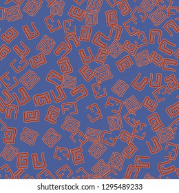 Abstract color seamless vector background. Fantastic multi-color texture for printing. Pattern of elements made by hand