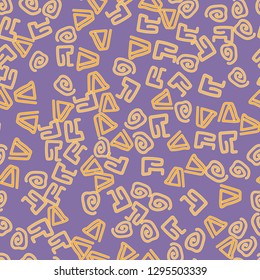 Abstract color seamless vector background. Fantastic multi-color texture for printing. Pattern of elements made by hand