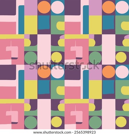 Abstract color or shap full background patterns 