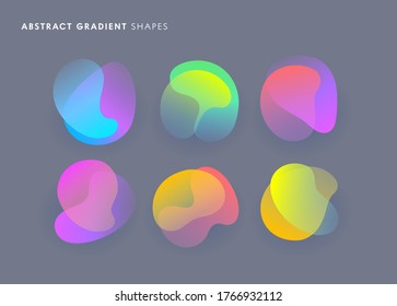 Abstract color shape for brochure design. Gradient shape, great icon for any purposes. Abstract poster. Modern cover design template. Vector abstract graphic sign. Vector design element