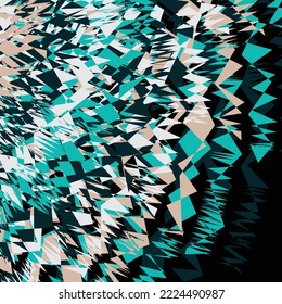 Abstract color shape vector art