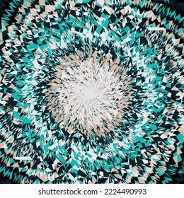 Abstract color shape vector art