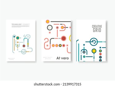 Abstract color shapes background. Simple symbol geometry design. Vector texture connect. Element geometric texture on white templates