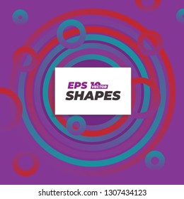 Abstract color shapes composition in modern style. Eps10 vector.