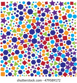 abstract color shapes vector background pattern