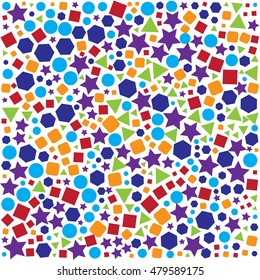 abstract color shapes vector background pattern