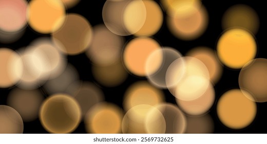 Abstract color shining bokeh isolated on transparent background. Lights and sparks glitter glowing effect. Lens flare Christmas or New Year holiday card.