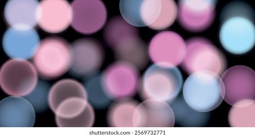 Abstract color shining bokeh isolated on transparent background. Lights and sparks glitter glowing effect. Lens flare Christmas or New Year holiday card.